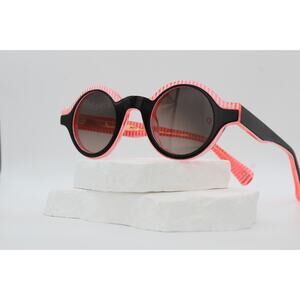 Etnia AQFBI0128 BRFU Round Eyeglasses - Electric Rose Pinstripe